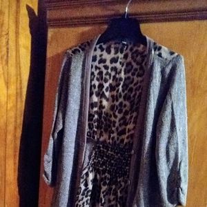 ❤NWOT Light Mixed Fabric Cardigan